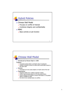 Hybrid Policies Chinese Wall Model