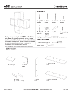 Add CD Wall Shelf Assembly Instructions from Crate and Barrel