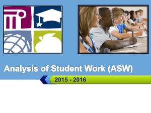 Analysis of Student Work