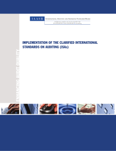 Implementation of the Clarified International Standards on