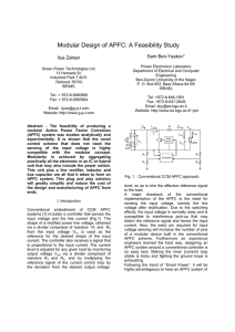 Modular Design of APFC: A Feasibility Study