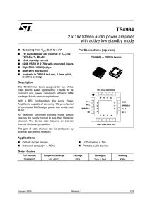 TS4984 - STMicroelectronics