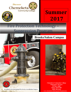 Fire Protection Technology – Suppression Program