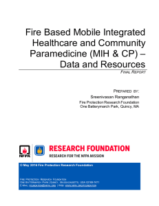 Fire Based Mobile Integrated Healthcare and Community