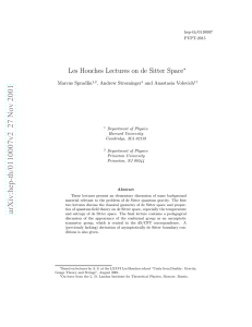 Les Houches Lectures on De Sitter Space