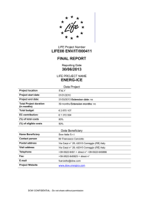 Project`s Final technical report