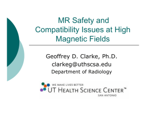 MR Safety and Compatibility Issues at High Magnetic Fields