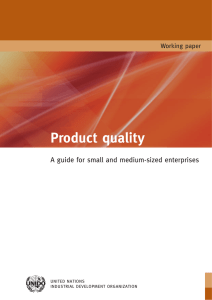 Product quality