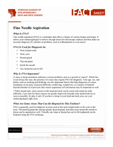 Fine Needle Aspiration - Ear Nose and Throat Associates of Paoli