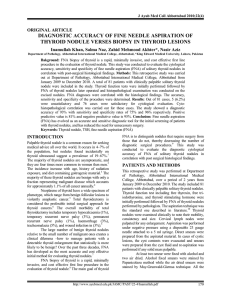 diagnostic accuracy of fine needle aspiration of thyroid nodule