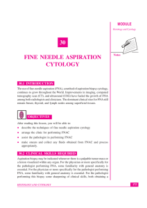 Lesson-30 Fine needle aspiration cytology