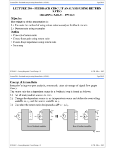 lecture 290 – feedback circuit analysis using