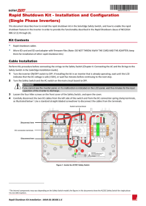 Rapid Shutdown Kit