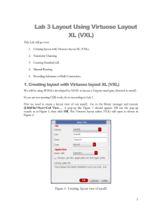 Lab 3 Layout Using Virtuoso Layout XL