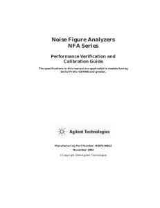 Noise Figure Analyzers NFA Series