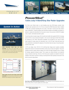 Cobra Judy and Gray Star X-Band Radar Upgrades