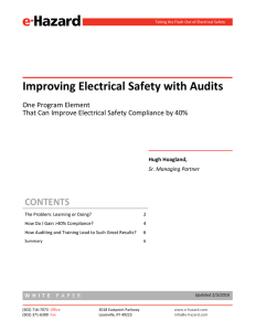 Improving Electrical Safety with Audits - e