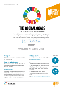 Introducing the Global Goals