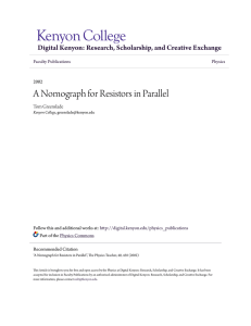 A Nomograph for Resistors in Parallel