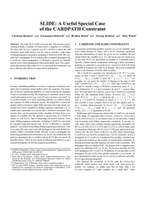 SLIDE: A Useful Special Case of the CARDPATH Constraint