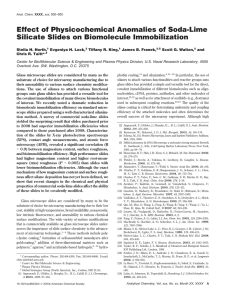 Effect of Physicochemical Anomalies of Soda