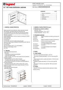 XL³ 160 metal distribution cabinets