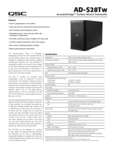 AD-S28Tw Specifications