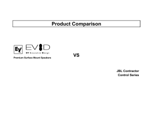 EVID - vs JBL Control Surface