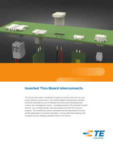 Inverted Thru Board Interconnects