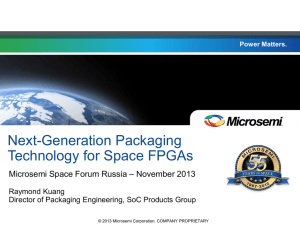 Next Generation Packaging Technology for Space