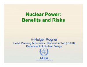Nuclear Power: Benefits and Risks