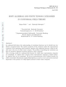 Hopf algebras and finite tensor categories in conformal field theory