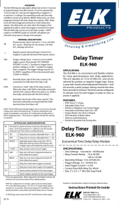 Delay Timer - ELK Products