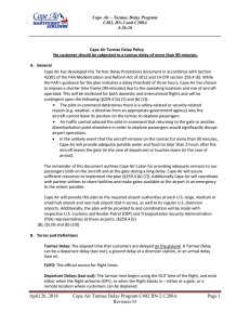 Tarmac Delay Plans