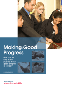 Making Good Progress - Department for Education