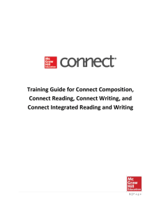 Training Guide for Connect Composition, Connect Reading