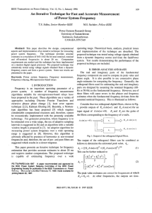 An Iterative Technique for Fast and Accurate Measurement of Power