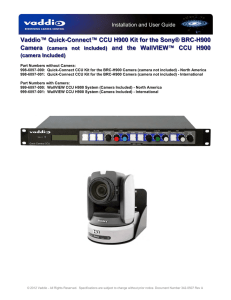 Vaddio™ Quick-Connect™ CCU H900 Kit for the Sony® BRC