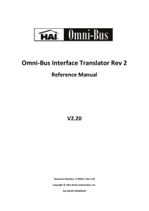 Omni-Bus Interface Translator Reference Manual, Rev 2