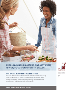 small business success and optimism rev up, focus