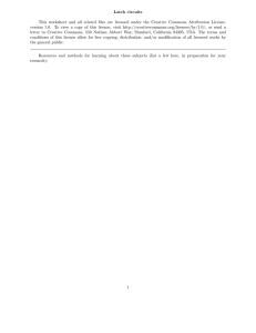 Latch circuits This worksheet and all related files are licensed under