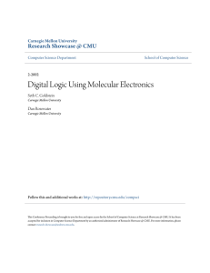 Digital Logic Using Molecular Electronics