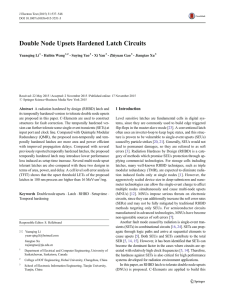 Double Node Upsets Hardened Latch Circuits