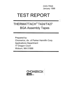 THERMATTACH T424+T427 BGA Assembly Tapes