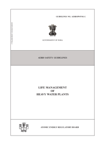 Life Management of Heavy Water Plants