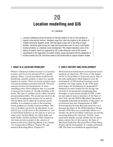 Location modelling and GIS