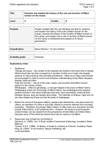 NZQA registered unit standard 10701 version 4 Page 1 of 3 Title