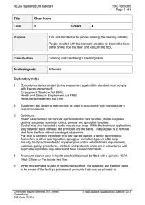 NZQA registered unit standard 1563 version 6 Page 1