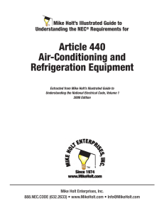 artIcLe 440—aIr-conDItIonIng anD reFrIgeratIon eQUIPMent
