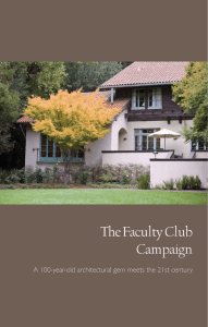 The Faculty Club Campaign - The Faculty Club at UC Berkeley